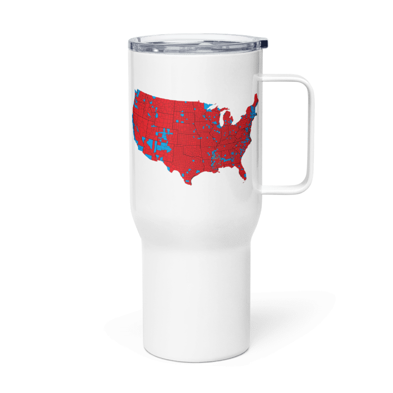 2024 Electoral Map 25 oz Travel Mug